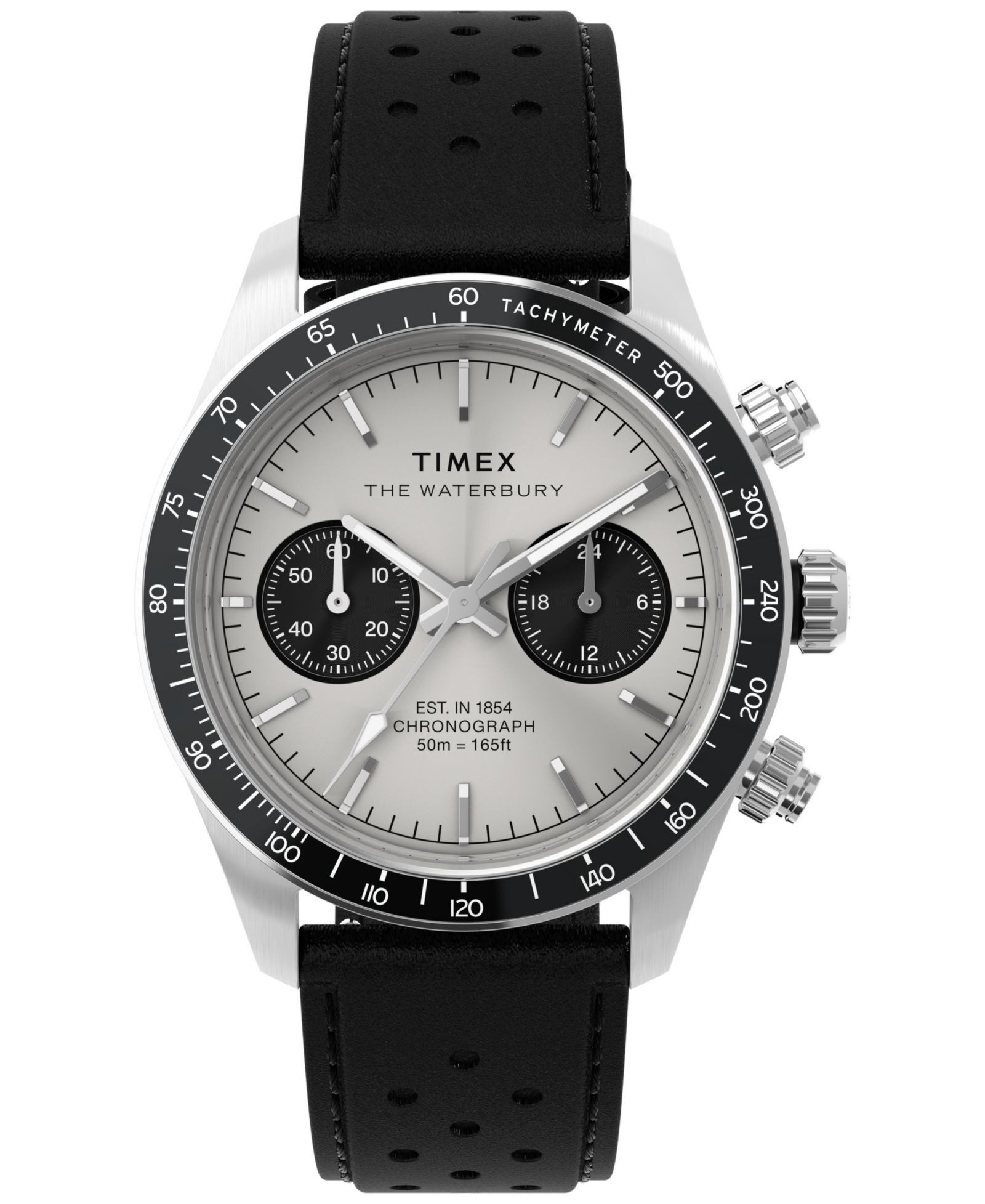 Timex мужские кварцевые аналоговые часы с черным кожаным ремешком, 39 мм