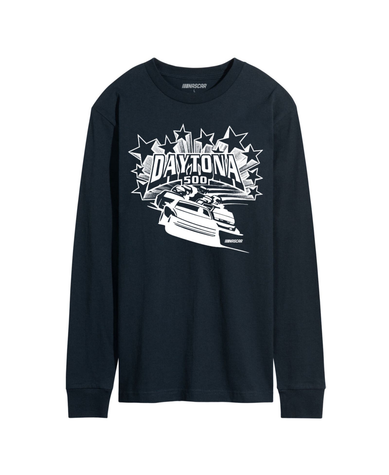 AIRWAVES Men's NASCAR Stars and Stripes Long Sleeve T-Shirt