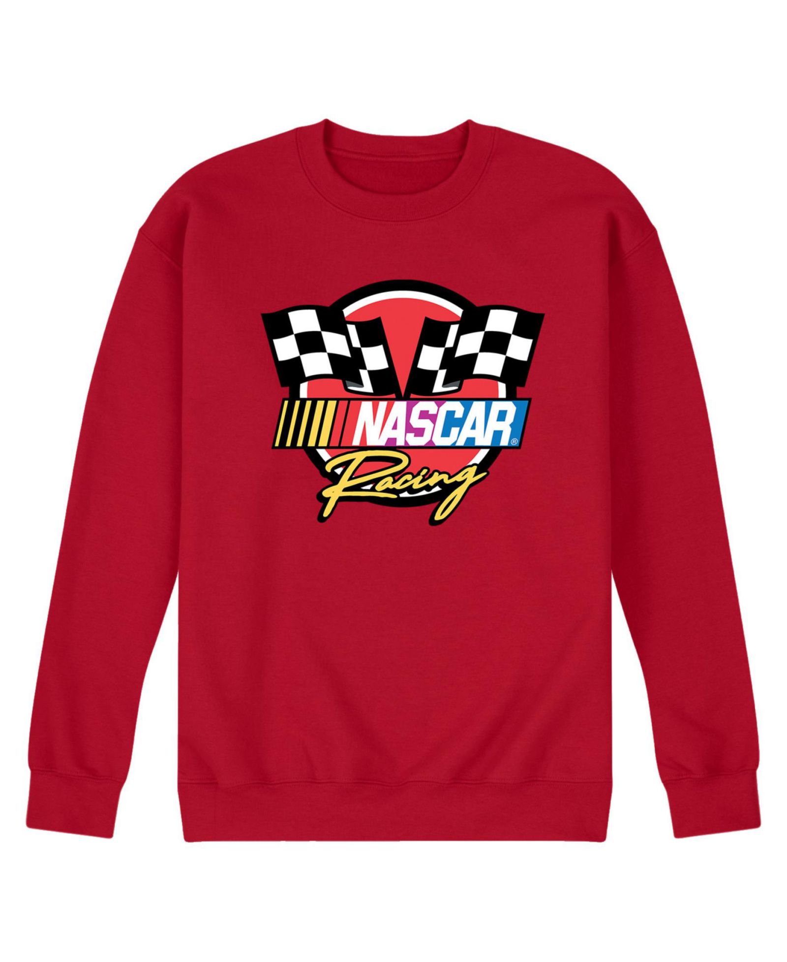 AIRWAVES Мужская флисовая футболка с длинным рукавом NASCAR Racing Logo