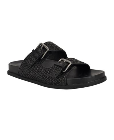 Calvin Klein Women's Vibe Double Band Slip-On Flat Sandals
