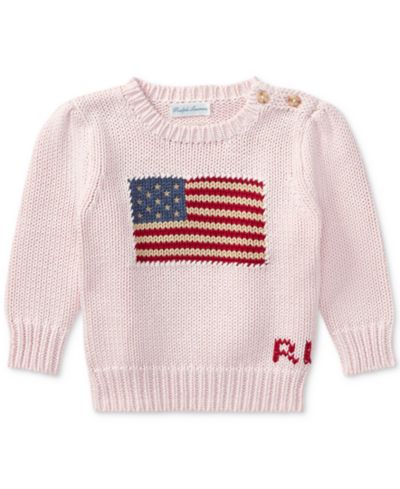 Polo Ralph Lauren Baby Girls Flag Sweater