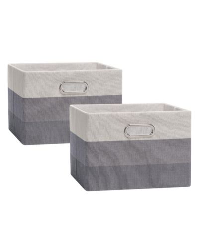 Складной контейнер для хранения Lambs & Ivy Gray Ombre, 2 шт.