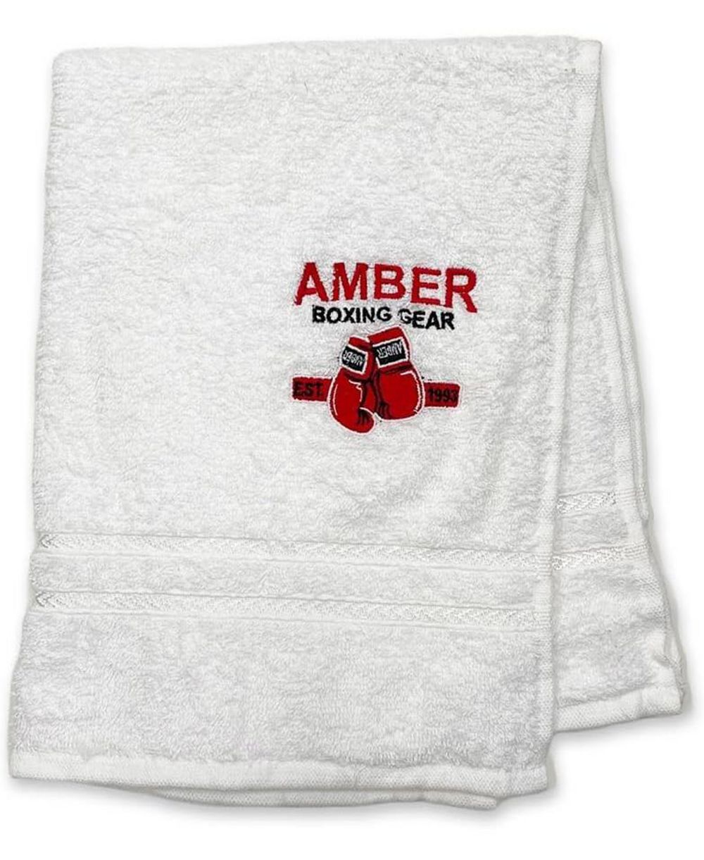 Boxing Workout Towel, Ultra-Soft Terry Cloth, Highly Absorbent, Durable & Odor-Resistant, Quick-Dry, Machine Washable – Ideal for Boxing, Gym, Sports & Fitness Training – White, 16 x 25 Inches