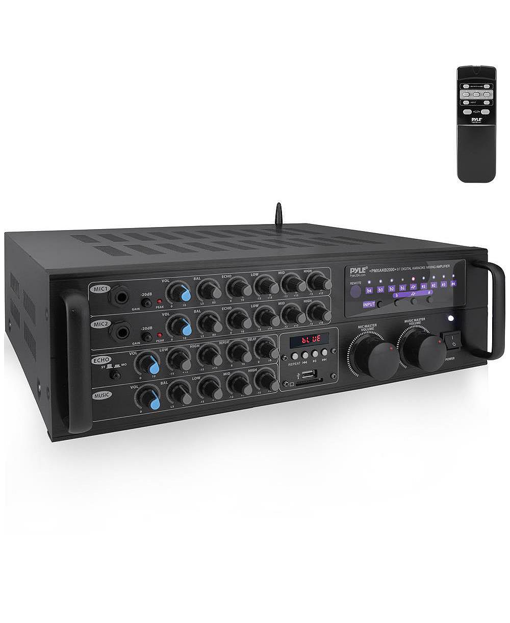 Усилитель караоке Pyle 2000W с Bluetooth, стереомикшер PMXAKB2000