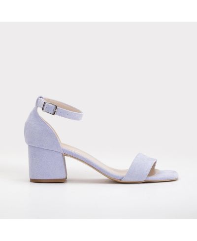 Lilac faux suede
