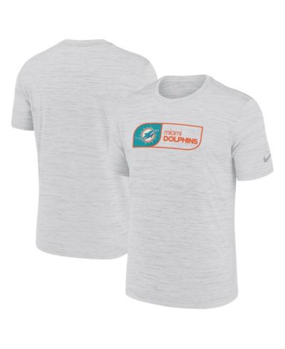 Nike Men's White Miami Dolphins Big & Tall Velocity Jock Tag Performance T-Shirt