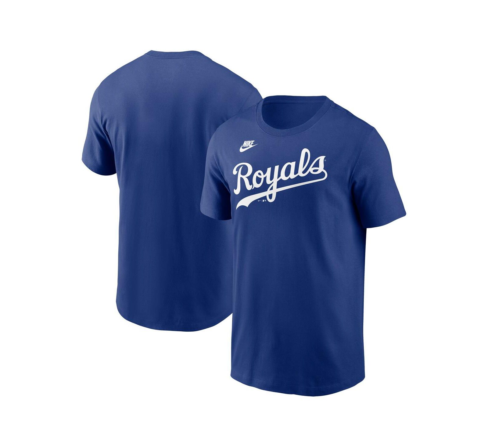 Мужская футболка Nike Kansas City Royals Cooperstown Wordmark Royal