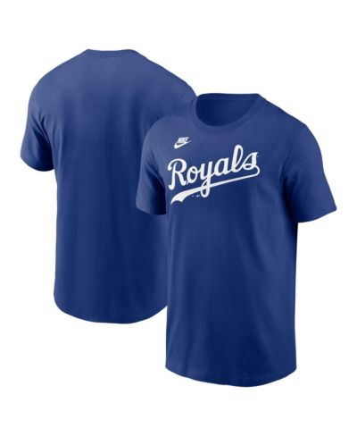 Мужская футболка Nike Kansas City Royals Cooperstown Wordmark Royal