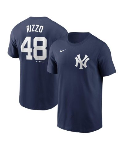 Nike Men's Anthony Rizzo Navy New York Yankees Fuse Name & Number T-Shirt