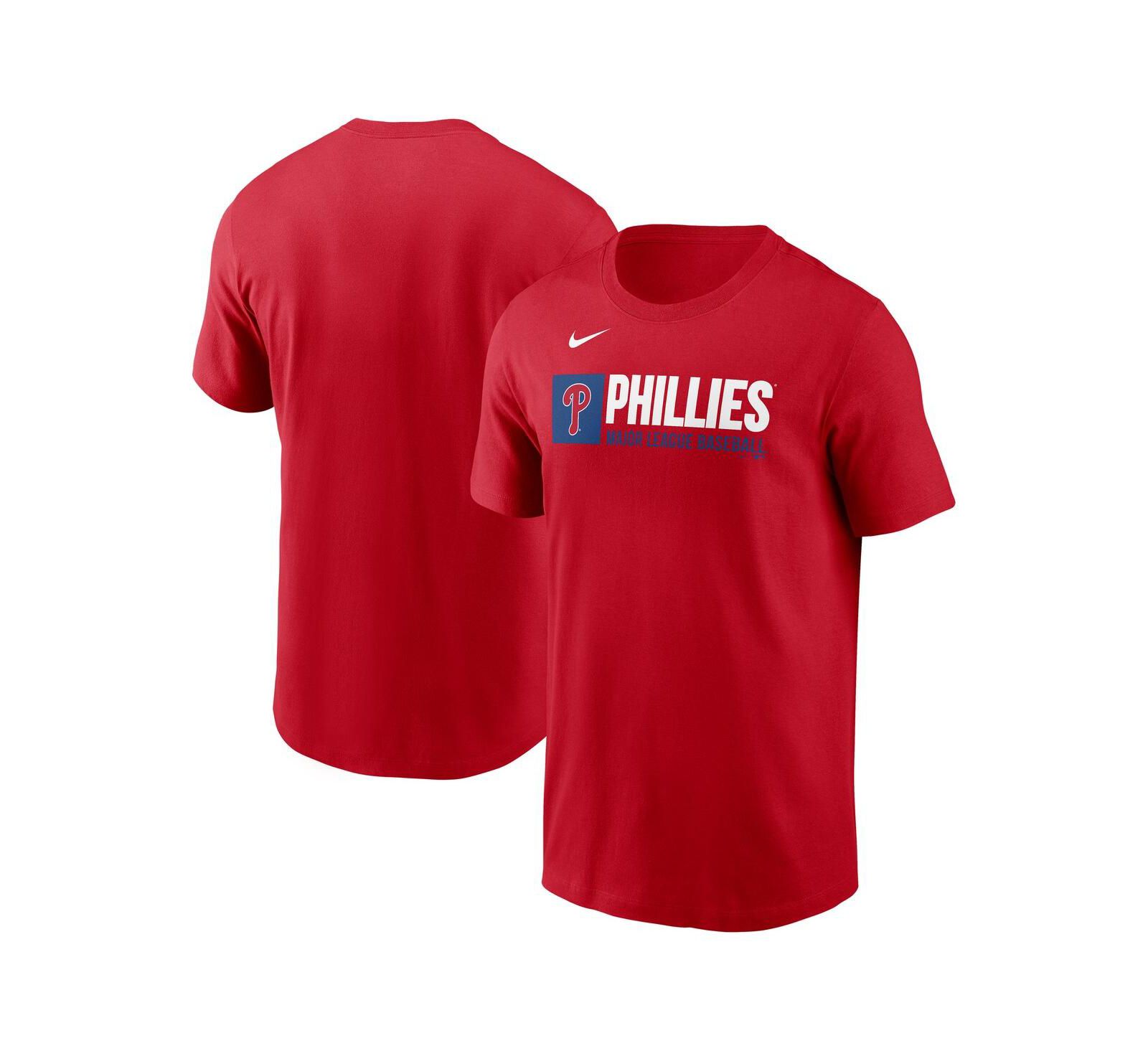 Nike футболка Philadelphia Phillies Team Block для мужчин, красная