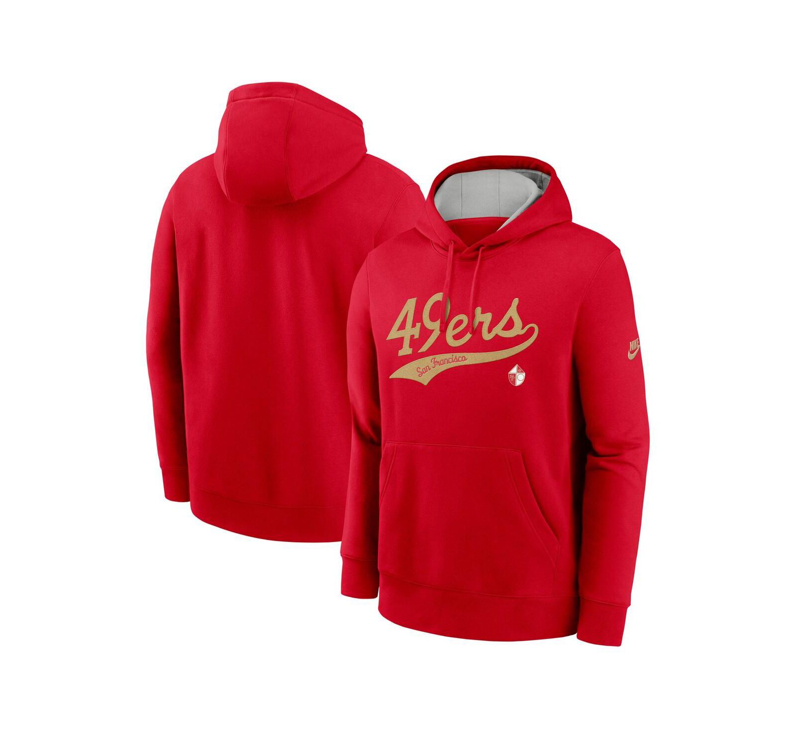 Мужское худи Nike Scarlet San Francisco 49ers Rewind Club Logo