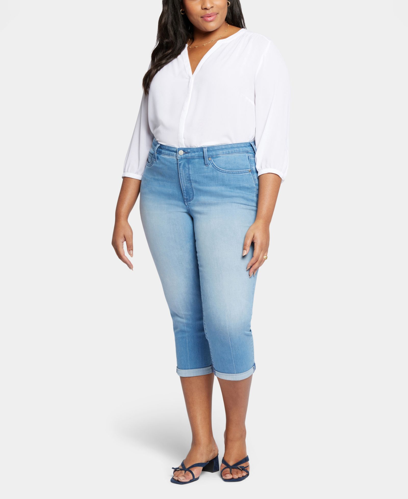Джинсы NYDJ Plus Size Chloe Skinny Capri