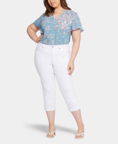 NYDJ джинсы Plus Size Chloe Skinny Capri