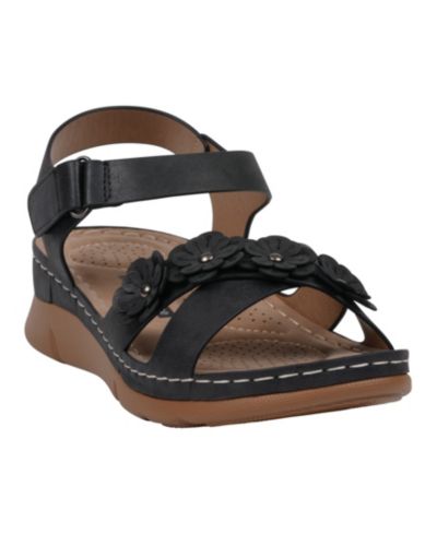 Сандалии GC Shoes Women's Faye Floral Strappy Flat