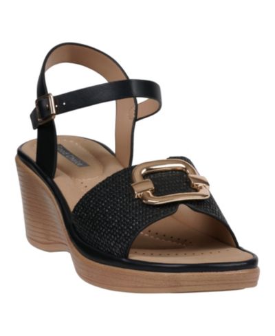 Женские босоножки на танкетке GC Shoes Fia Ankle Strap Wedge