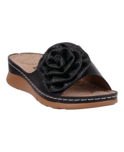 Женские сандалии GC Shoes Honey Flower Rosette Flat
