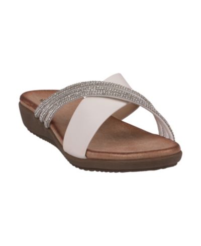 GC Shoes Женские асимметричные плоские сандалии Iris с украшениями