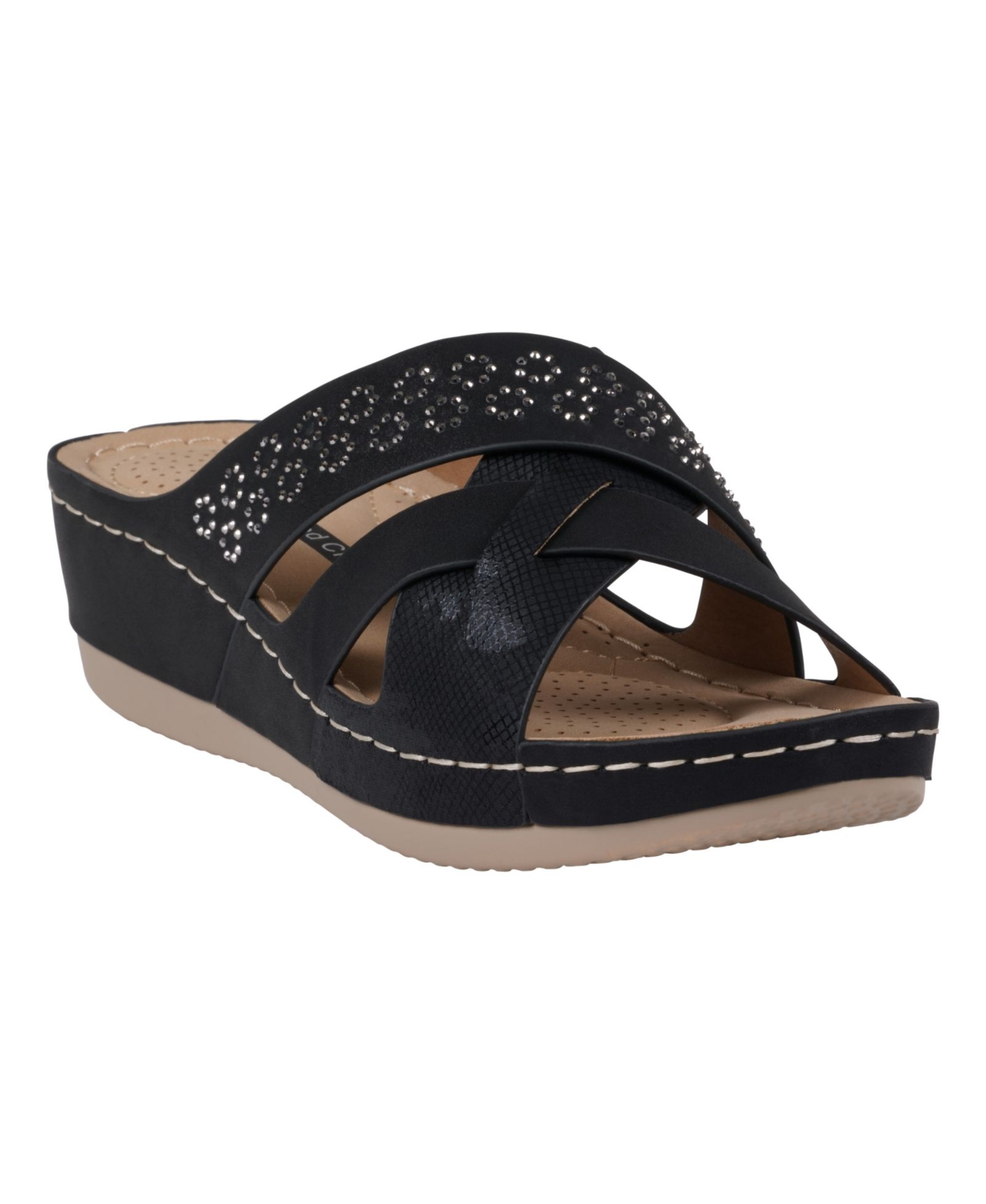 GC Shoes Women's Soraya Strappy Wedge Sandals