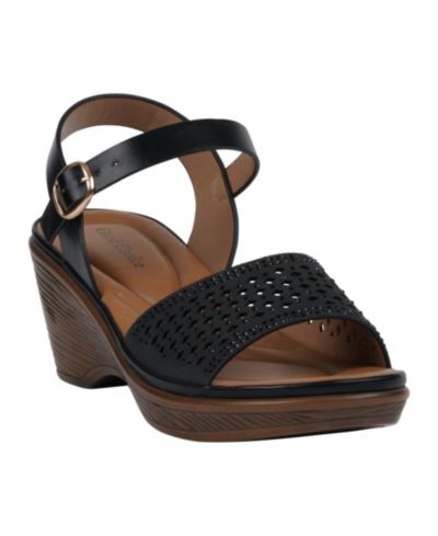 GC Shoes Women's West Wedge Sandals
