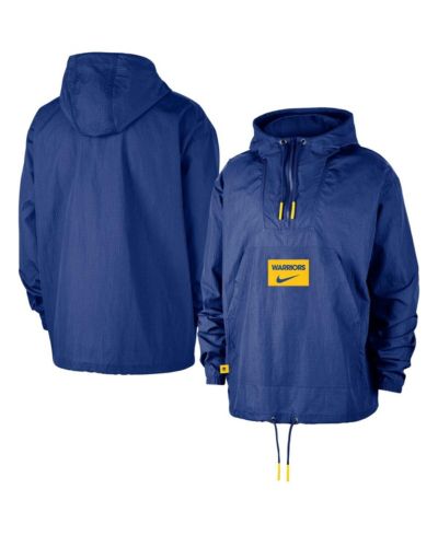 Nike худи мужское Royal Golden State Warriors Courtside Premium Club Anorak Quarter-Zip Pullover