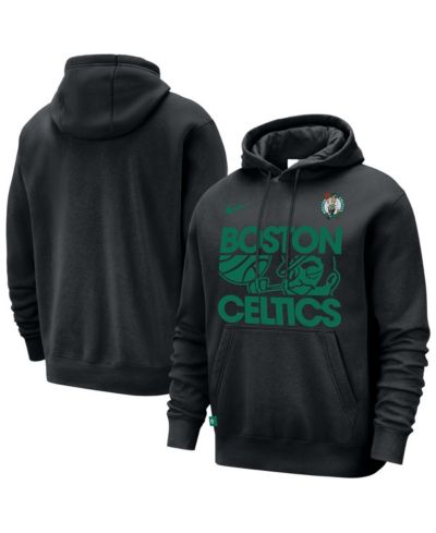 Nike Men's Black Boston Celtics Courtside Club Pullover Hoodie