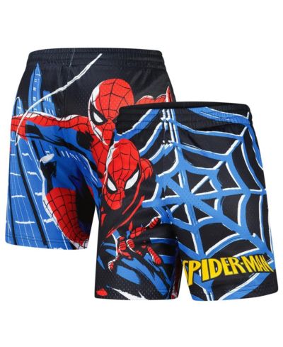 Lids Мужской черный шорты mesh с принтом Spider-Man