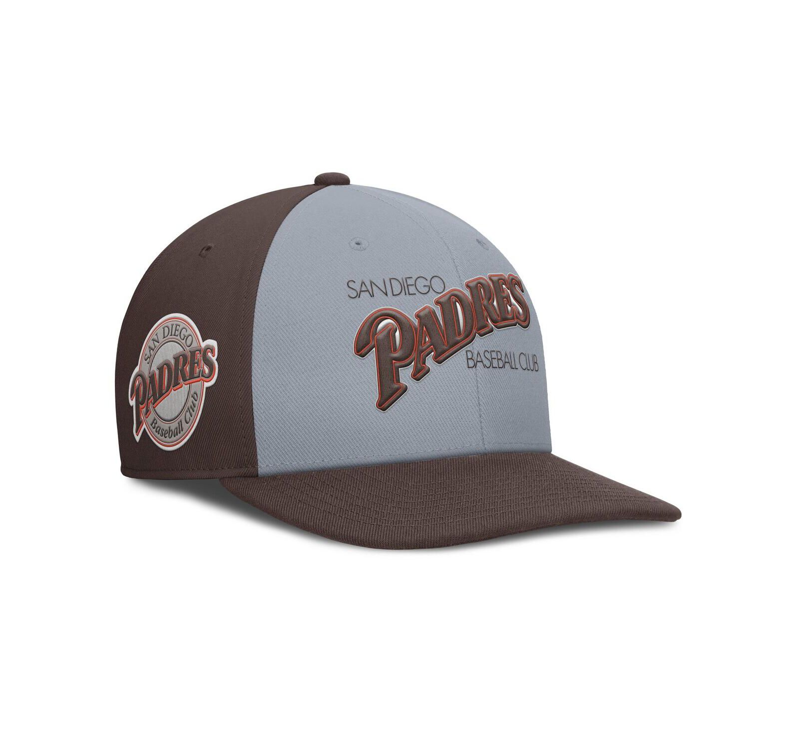 Кепка Nike Men's Gray/Brown San Diego Padres Pro Performance Snapback