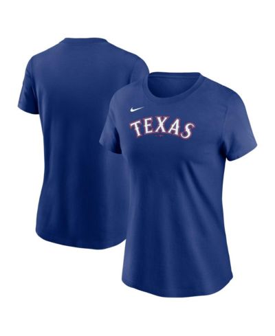 Женская футболка Nike Royal Texas Rangers Wordmark