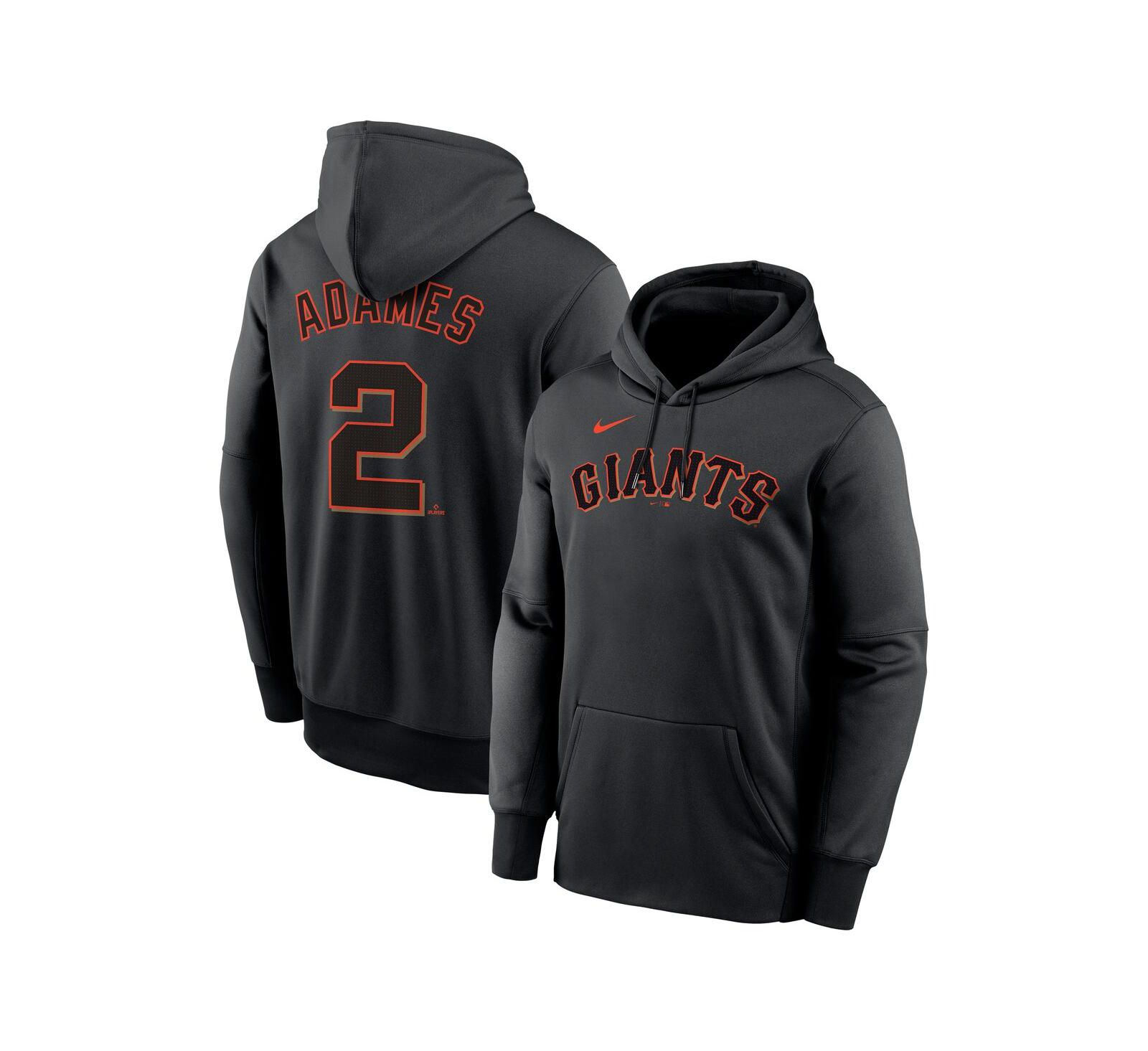 Мужское худи Nike Willy Adames Black San Francisco Giants Name & Number Performance Pullover