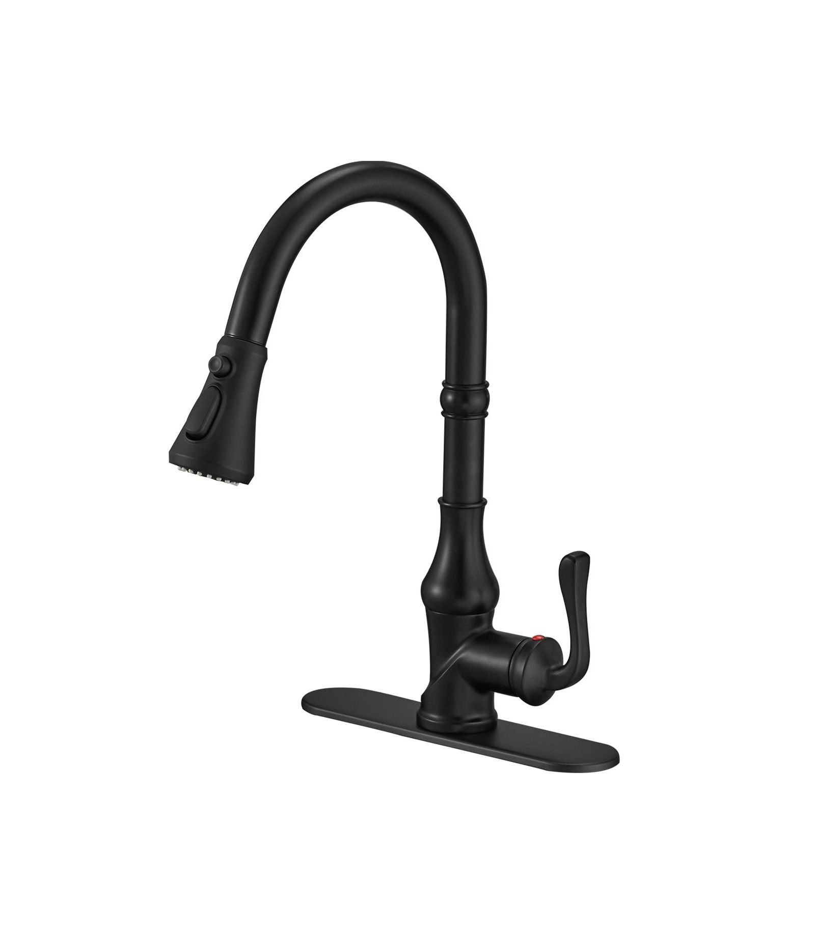 Greenspring Single-Handle Pull-Down Sprayer and 3 Spray Modes High Arc Kitchen Faucet