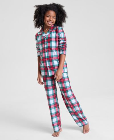 Holiday Lane Kids 2T-16 Merry Plaid Pajama Set, Macy's Exclusive