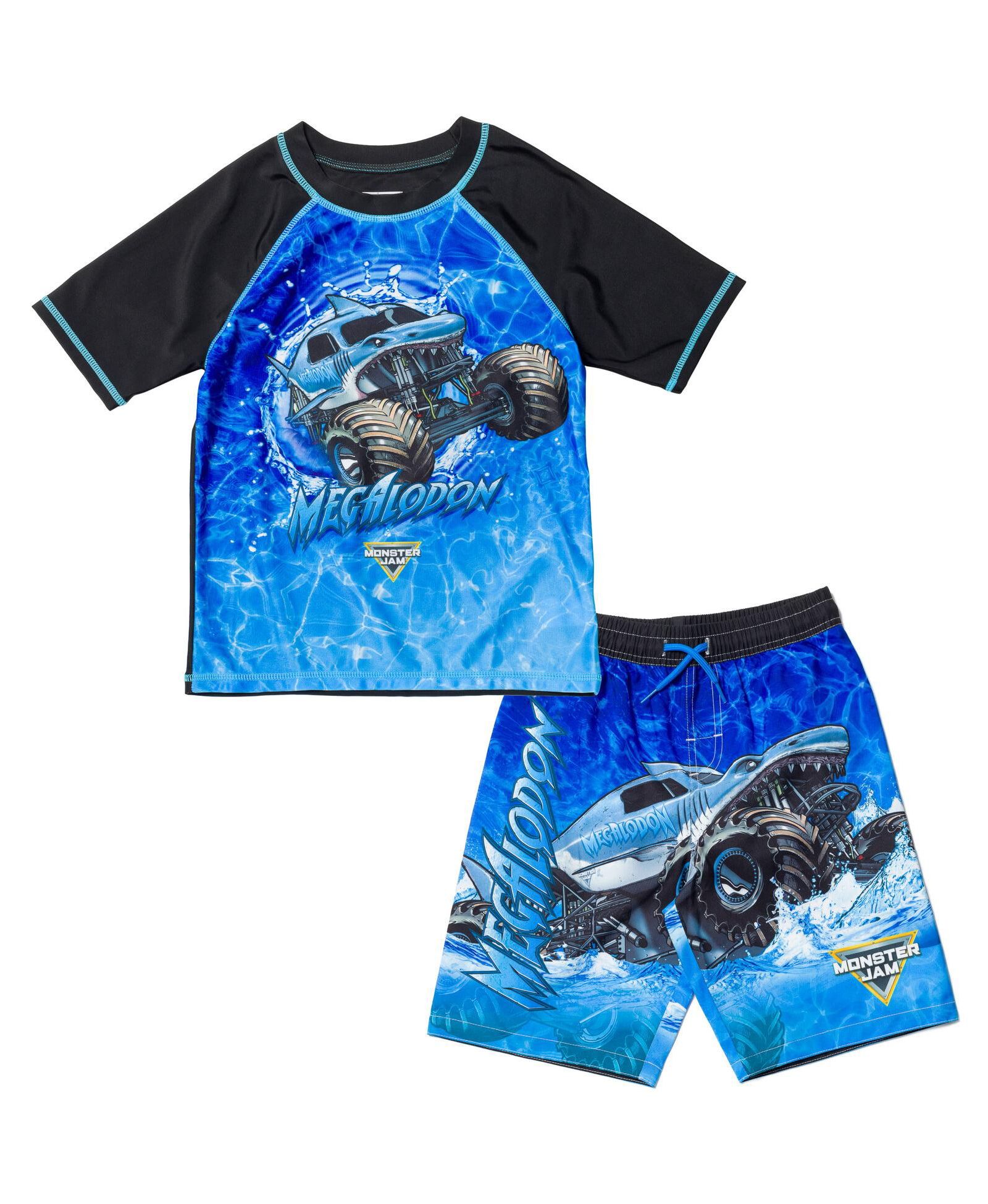 Monster Jam Детский комплект из рашгарда и плавок