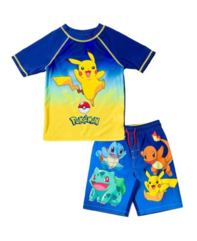 Комплект рашгарда и плавок Pokemon Boys Pikachu UPF 50+