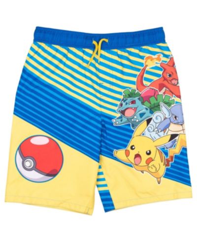 Мужские плавки Pokemon Boys' Swimwear Bathing Suit Swim Trunks UPF 50+