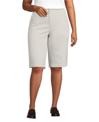 Lands' End Женские классические шорты чинос 12"