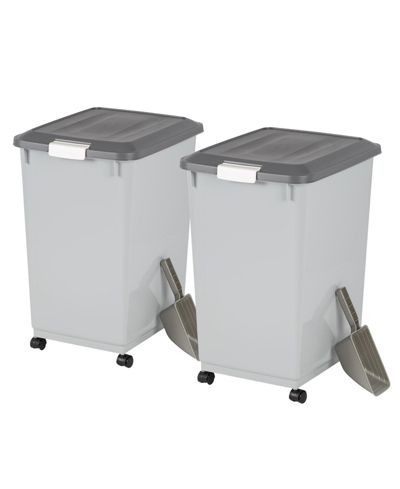 Контейнер для хранения корма для собак IRIS USA, 2 шт, 54 Lbs