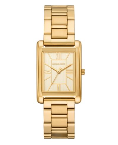 Женские Michael Kors Essex Gold-Tone Stainless Steel Watch, 26x36mm