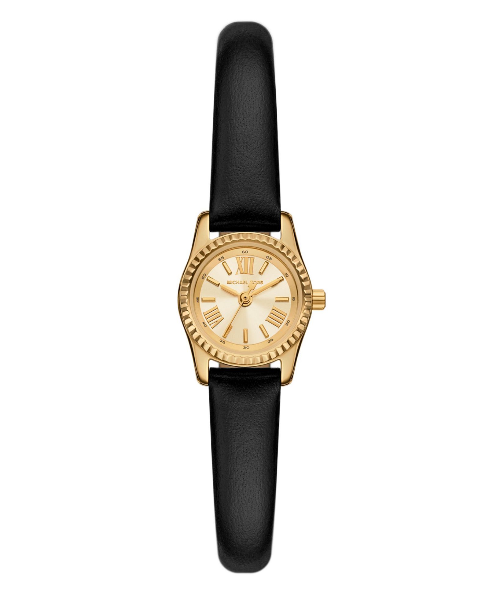 Women's Lexington Black Leather Watch, 19mm