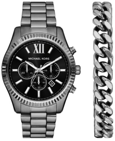 Комплект часов и браслета Michael Kors Lexington Chronograph 44mm