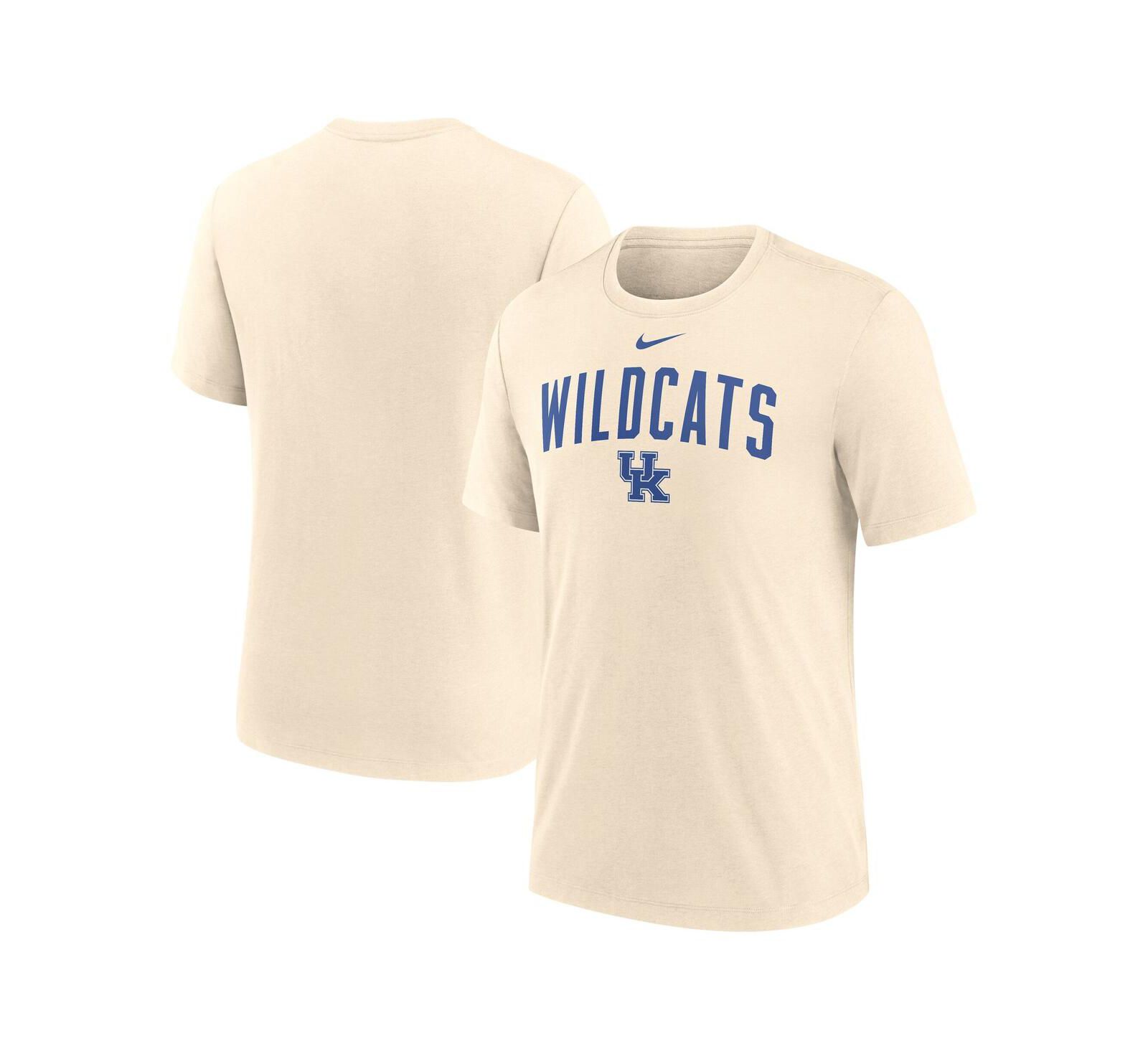 Nike Men's Cream Kentucky Wildcats Natural Arch Logo Tri-Blend T-Shirt