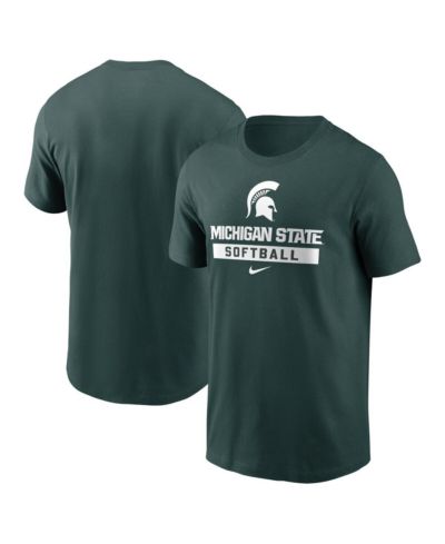 Nike мужская футболка Michigan State Spartans, зеленая