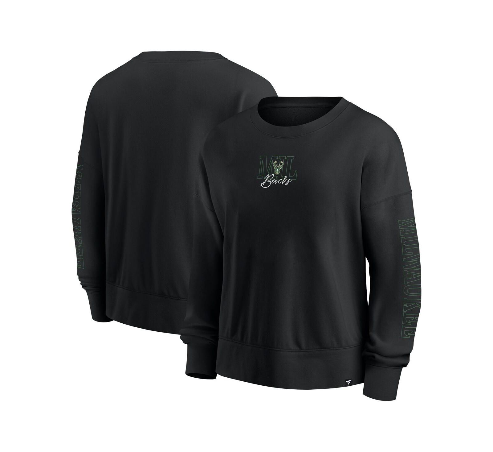 Объемное худи Fanatics Milwaukee Bucks Game Day, черное