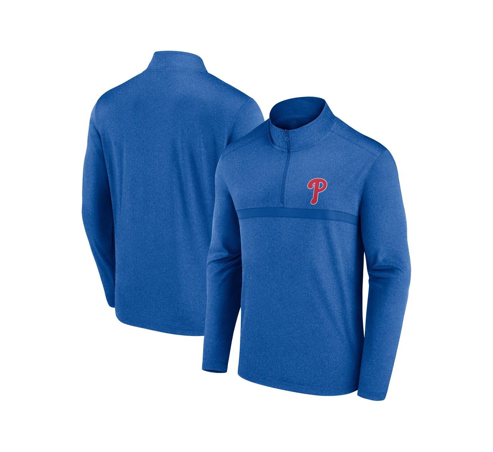 Мужская футболка Nike Heather Royal Philadelphia Phillies Performance Long Sleeve