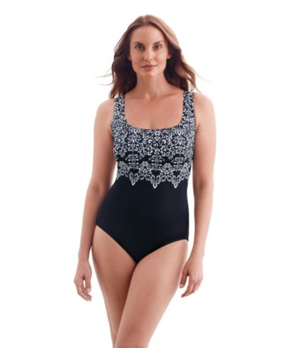 Женский слитный купальник Longitude Garland Edge Double X-Back Long Torso