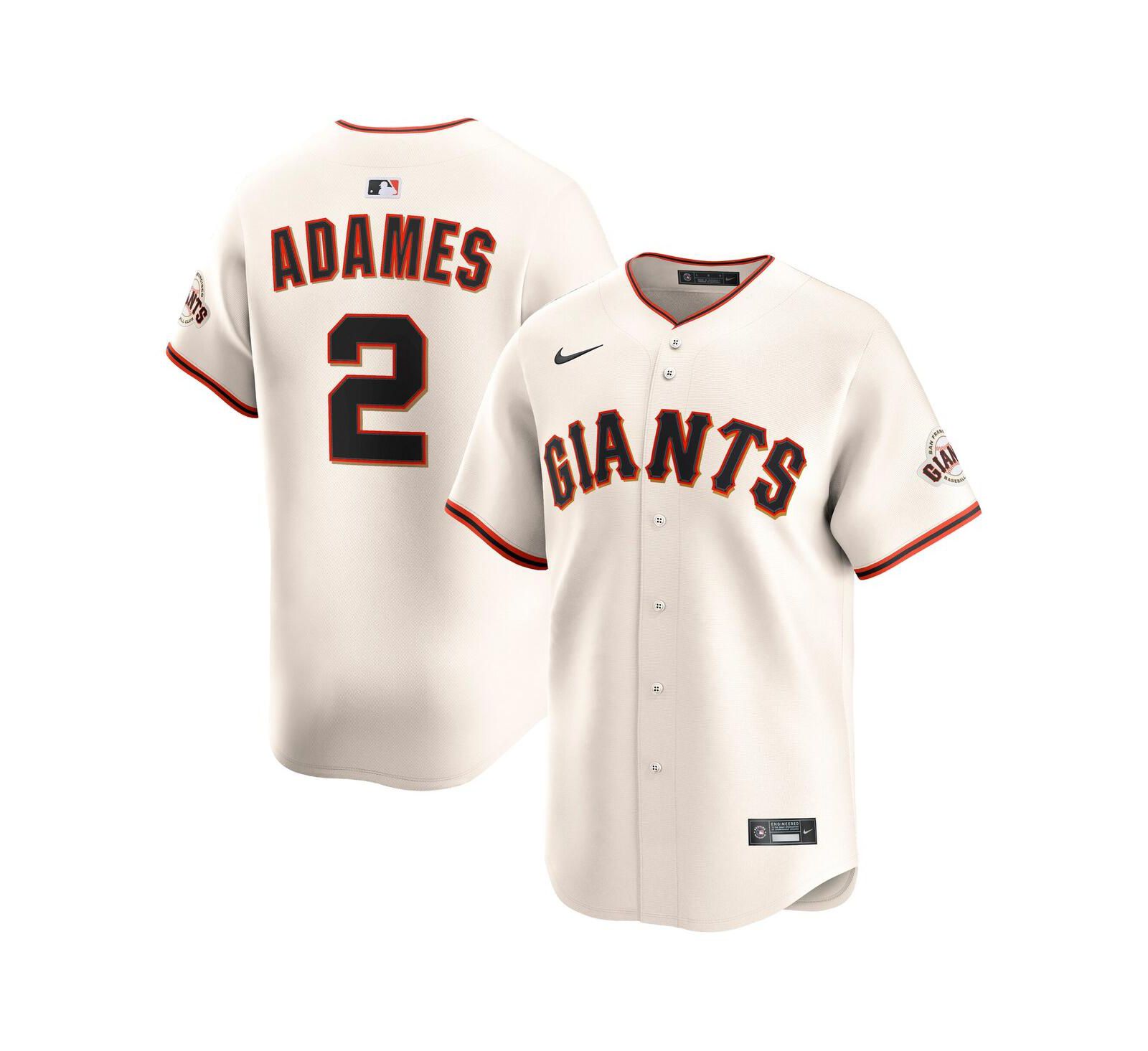 Мужская джерси Nike Willy Adames Cream San Francisco Giants Alternate Limited Player
