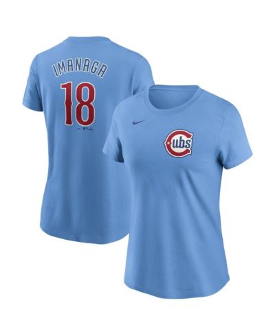 Женская футболка Nike Shota Imanaga Baby Blue Chicago Cubs Fuse Name & Number
