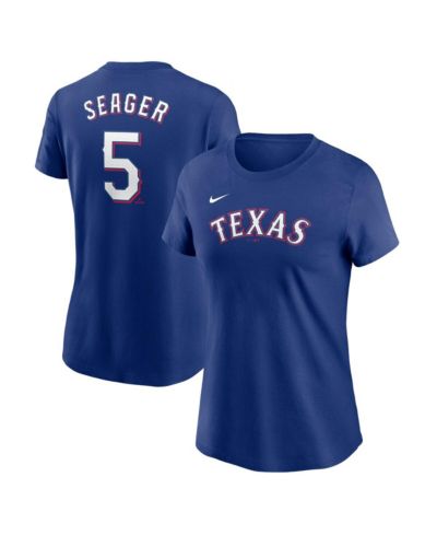 Nike Women's Corey Seager Royal Texas Rangers Fuse Name & Number T-Shirt