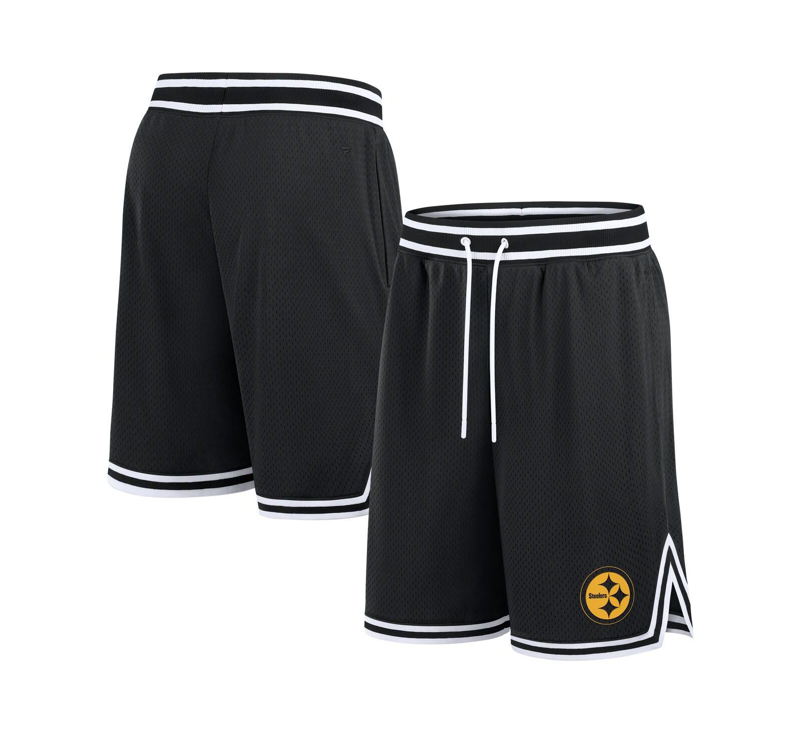Fanatics Men's Black Pittsburgh Steelers Elements Future Ground Shorts