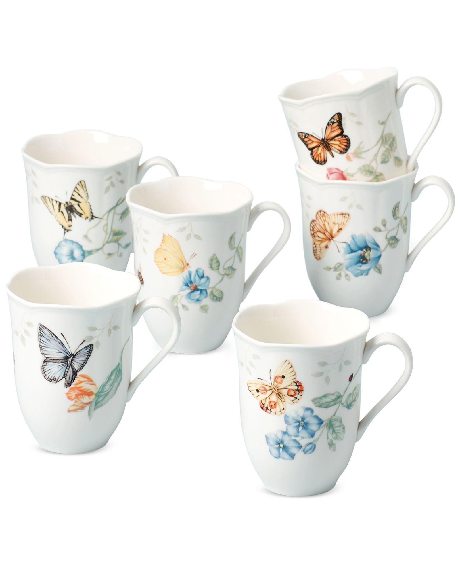 Lenox Butterfly Meadow кружки, набор из 6 шт.