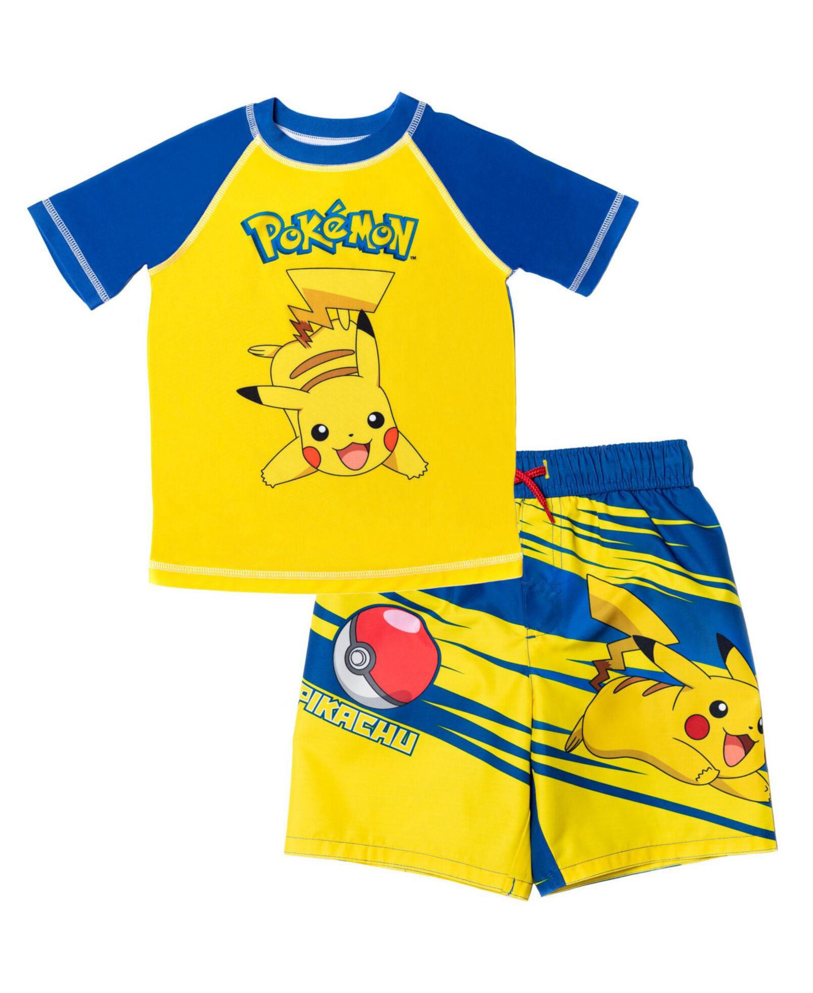 Комплект для плавания Pokemon Pikachu для мальчиков с защитой UPF 50+